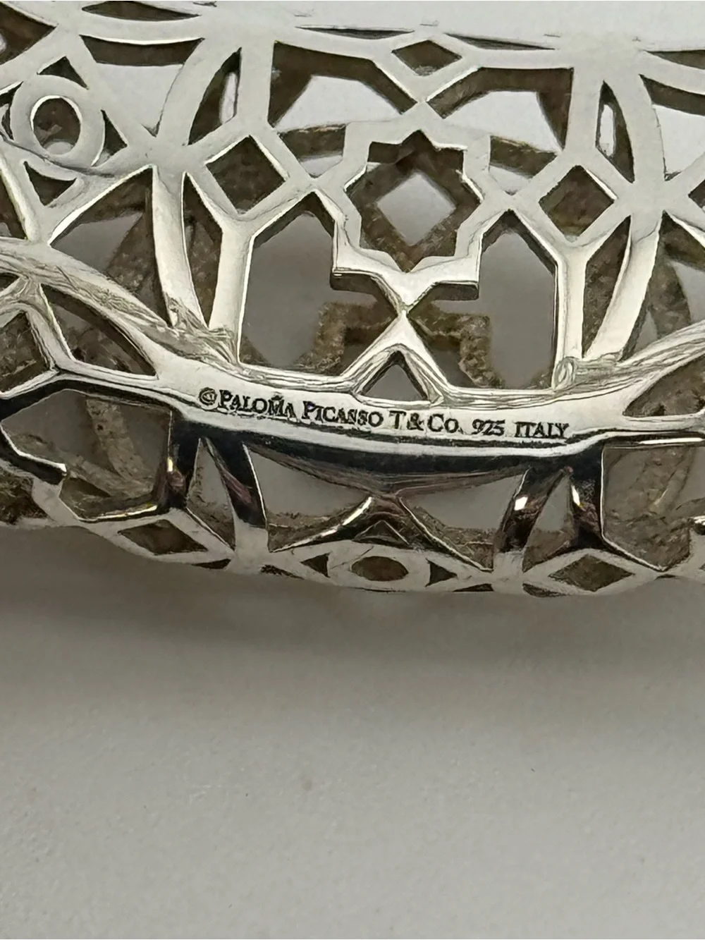 Tiffany and Co. Paloma Picasso Marrakesh Sterling Silver Bangle